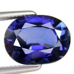 Corn Blue Sapphire Lab Corundum Gemstone 14/10 Oval 9ct