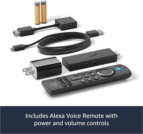 Amazon Fire TV Stick 4K, brilliant 4K streaming quality, TV and smart home controls