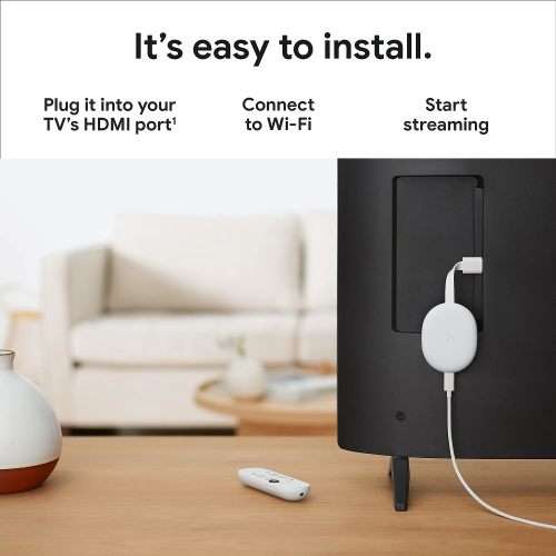 Chromecast with Google TV 4K - Snow (White)