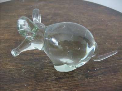 GLASS ORNAMENT OF AN AARDVARK