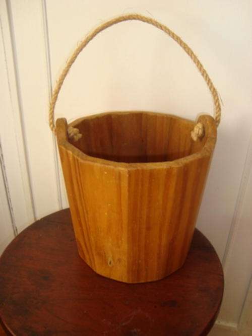 WOODEN BUCKET