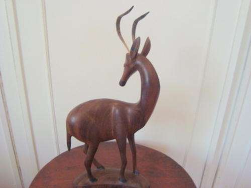 WOODEN BUCK ORNAMENT.