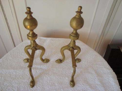 BRASS FIRE IRON RESTS