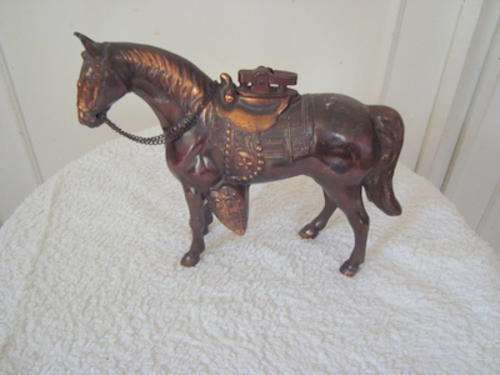 COPPER HORSE ORNAMENT TABLE LIGHTER