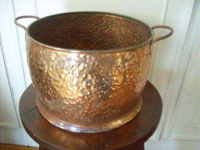 COPPER POT PLANT HOLDER
