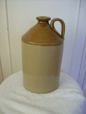 STONEWARE BOTTLE.