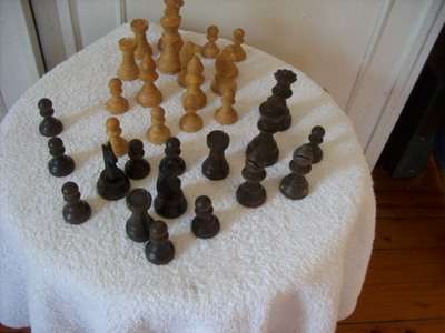 WOODEN CHESS PIECES