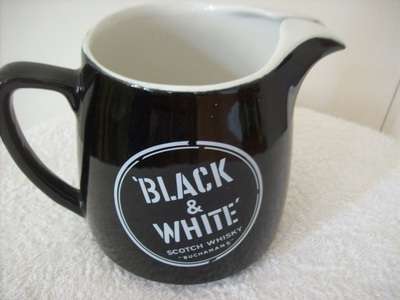 BLACK AND WHITE SCOTCH WHISKY JUG