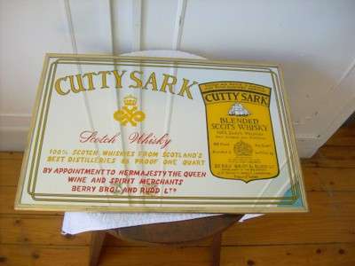 BAR MIRROR.  CUTTY SARK.
