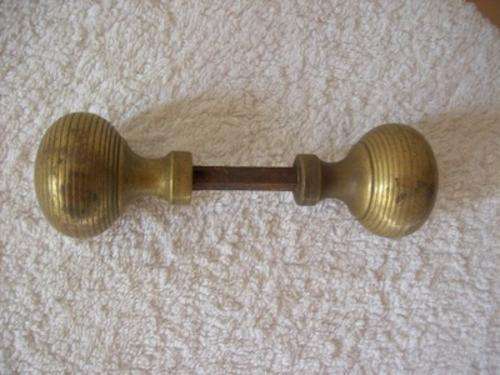 BRASS DOOR HANDLES.