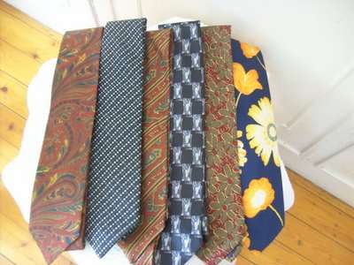 ASSORTMENT OF TIES (6) TED LAPIDUS PARIS.  ETC.,