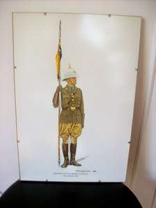 BRITISH SOUTH AFRICA POLICE TROOPER.  1953. PRINT.