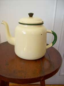 ENAMEL TEA POT