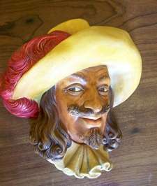 BOSSONS ENGLAND VINTAGE ORNAMENT OF A CAVALIER