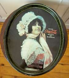 A LOVELY VINTAGE METAL COCA COLA TRAY