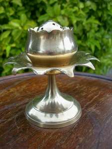 BRASS INCENSE HOLDER.  ATTRACTIVE & USEFUL. (3)  SUPER GIFT.