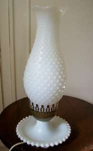 A LOVELY OLD TABLE LAMP. GLASS.