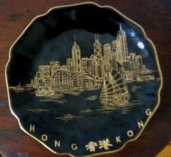 BEAUTIFULLY DECORATED PLATE.   HONG KONG.