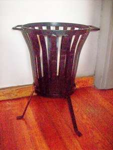 UNUSUAL METAL WOOD HOLDER - FIRESIDE/BRAAI AREA