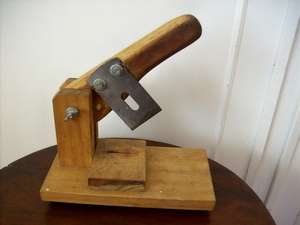 BILTONG CUTTER.  BLACKWOOD.