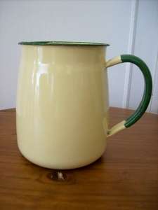 VINTAGE ENAMEL JUG.   Please read write up.........................