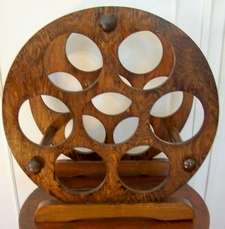 WINE RACK.  WOOD.