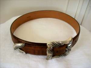 LEATHER BELT.   BRIGHTON.  U.S.A.  THIS IS QUALITY.