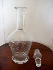 DECANTER.  BEAUTIFULY DECORATED.