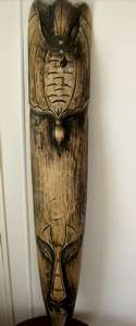 WOODEN WALL HANGING. Length - lm.
