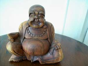BUDDHA.  WOOD.