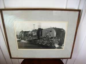 FRAMED PHOTO OF STEAM ENGINE