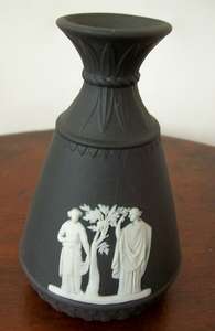 WEDGWOOD BLACK BASALT VASE.