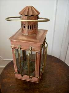 OLD COPPER OIL LANTERN (1)