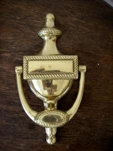 BRASS DOOR KNOCKER.  MADE IN ITALY.