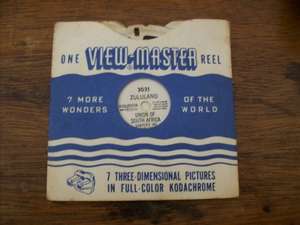 VIEW MASTER REEL. ZULULAND. UNION OF SOUTH AFRICA.