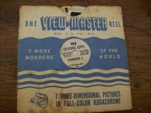 VIEW MASTER REEL. QUEBEC CITY.
