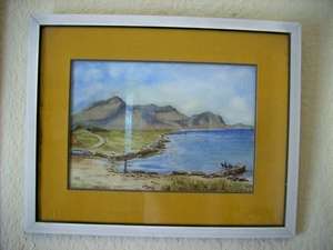 WATERCOLOUR.  STONEY POINT. NEAR HERMANUS.