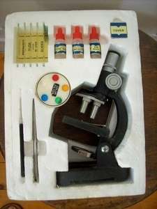 MICROSCOPE. X 300. BOXED.  MADE IN JAPAN.