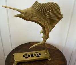 SWORDFISH.   BRASS.  H:300mm