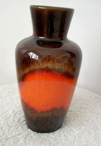 VASE VINTAGE. BEAUTIFUL ITEM.  MADE IN W. GERMANY. H:180mm