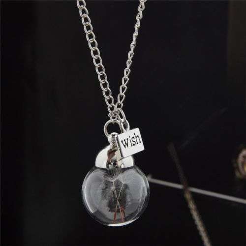 JEWELRY MAGICAL MAKE A WISH GLASS PENDANT!