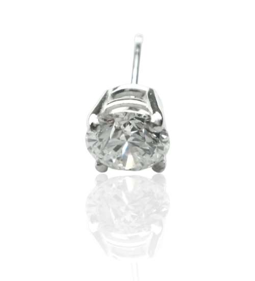 9K White Gold Stud Earrings With 1.06 Ct Lab Grown Diamonds