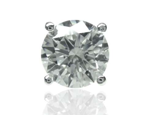 9K White Gold Stud Earrings With 2.37 Ct Lab Grown Diamonds