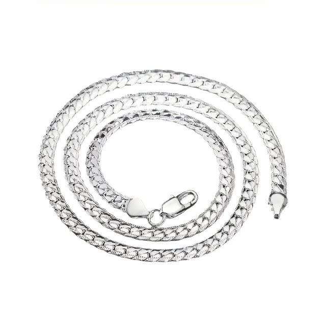 Stylish 925 Sterling Silver Plated Design Necklace