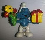 Flowers & Gift Smurf Peyo Schleich Emblem W.Germany