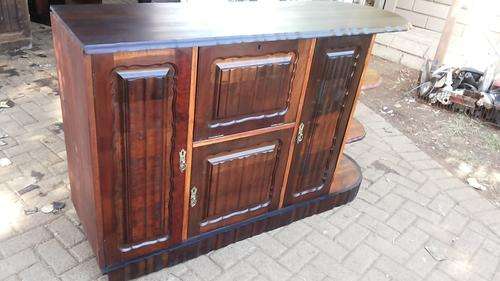 STUNNING AND UNIQUE Antique Imbuia Double Sided Cabinet from the late 1800's early 1900's