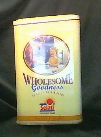 SELATI SUGAR 2,5KG EMPTY TIN WITH HINGED TOP
