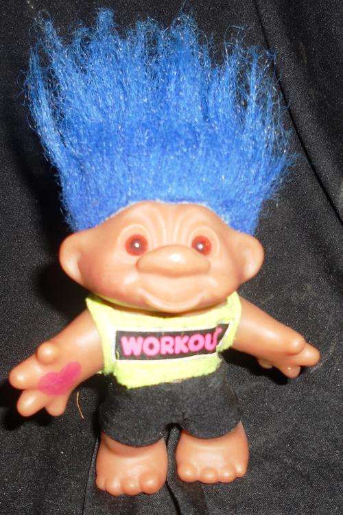 Orignial Troll Doll with Blue Hair