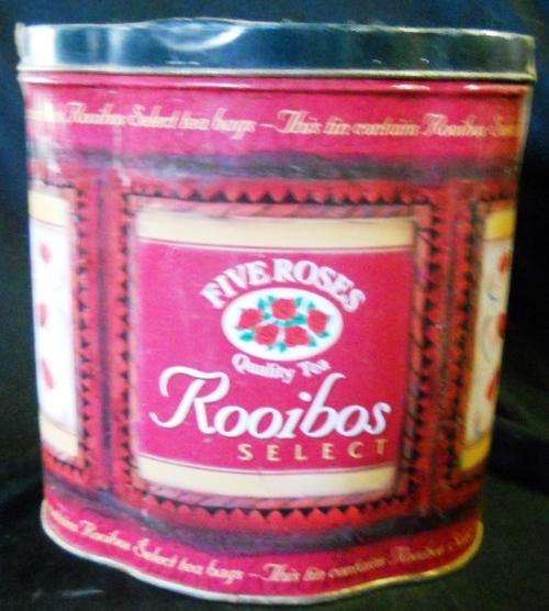 5 roses rooibos tea tin