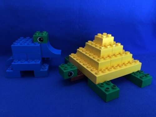 Children's Lego / Duplo Elephant & Tortoise Set